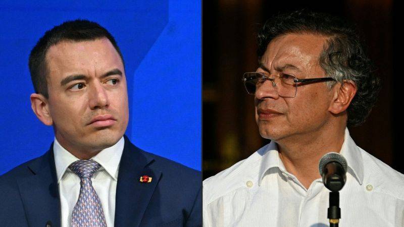 Daniel Noboa y Gustavo Petro