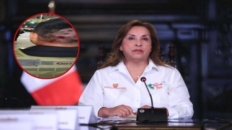 Dina Boluarte policía agredido