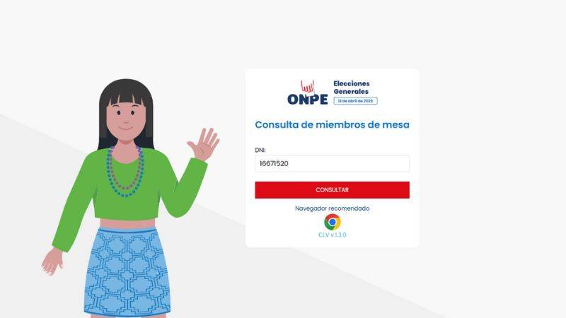 LINK MIEMBROS DE MESA ONPE