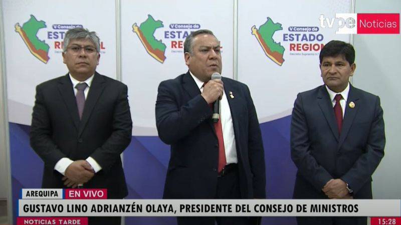 Gustavo Adrianzén gobernadores regionales