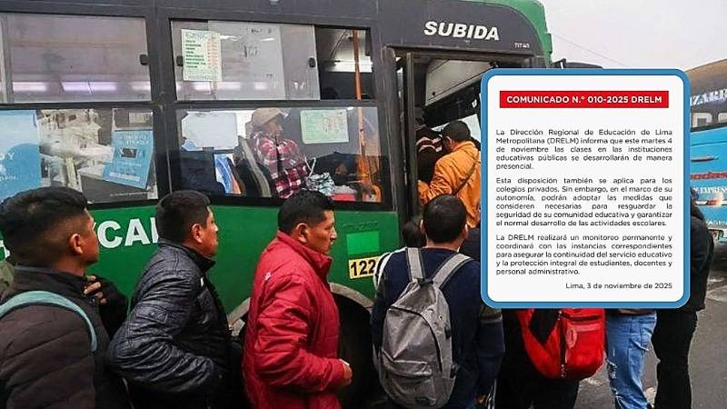 drelm paro de transportistas mtpe trabajo pcm escolares