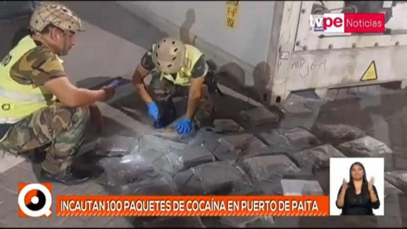 Piura: incautan 100 paquetes de droga en puerto de Paita