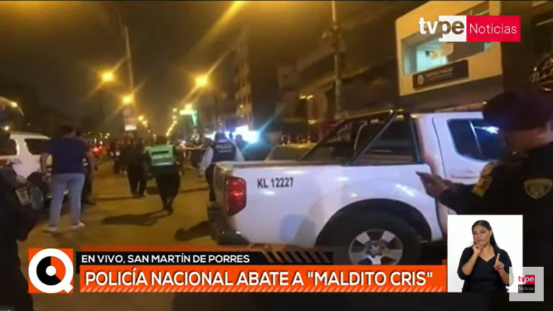 ‘Maldito Cris’ fue abatido por la Policía Nacional