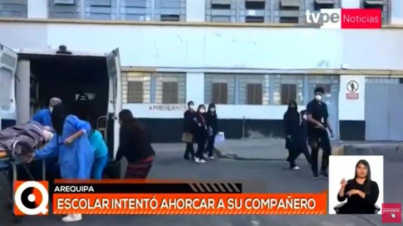 Arequipa: escolar intentó ahorcar a su compañero de clases