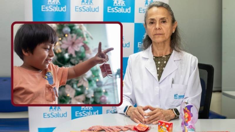 Essalud pirotecnia fuegos artificiales navidad