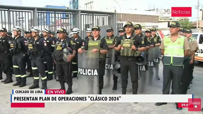 Alianza Lima vs. Universitario PNP  seguridad clásico