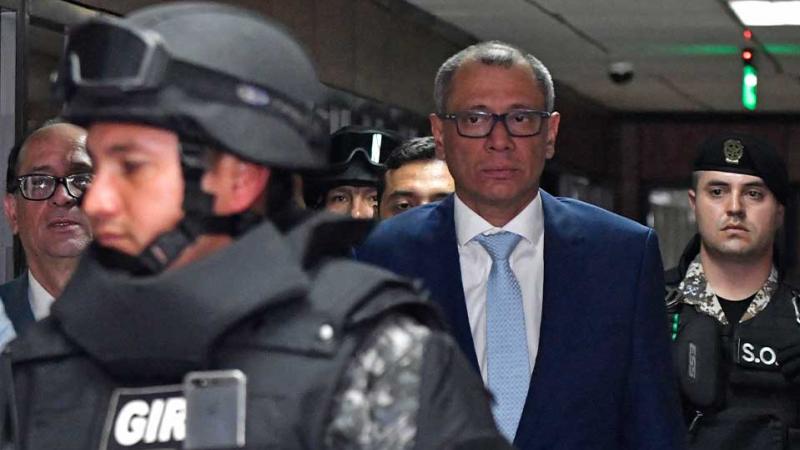 Ecuador  exvicepresidente Jorge Glas hospitalizado 