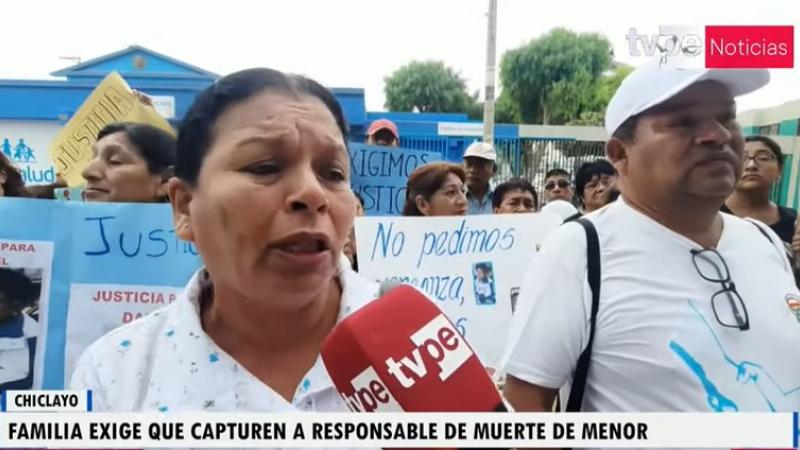 Chiclayo: familia exige la captura de responsable de muerte de menor