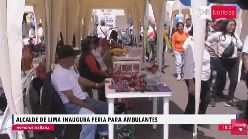 Rafael López Aliaga inauguró nuevo espacio para vendedores ambulantes