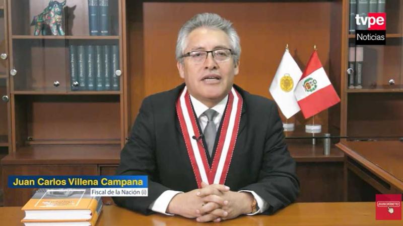 fiscal de la nación Juan Carlos Villena proyecto de ley Congreso