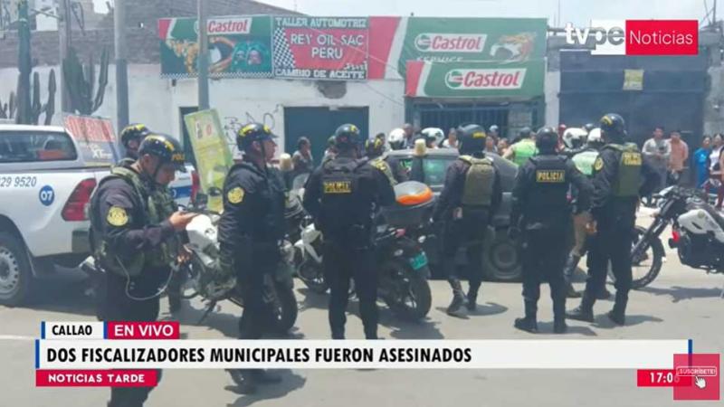Callao agentes de fiscalización asesinados a balazos