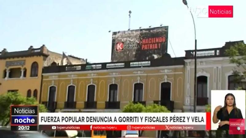 Fuerza Popular denuncia penal fiscales organización criminal