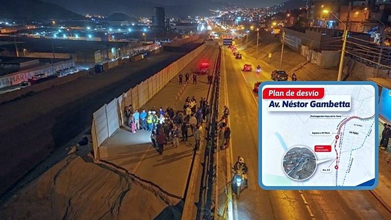 nestor gambeta ventanilla mtc rutas desvío