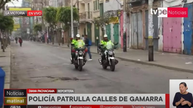 Gamarra patrullaje seguridad Los Gallegos