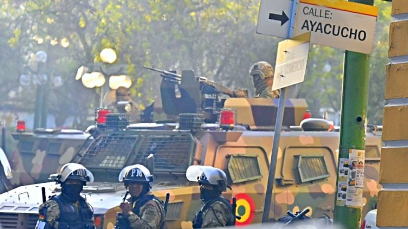 venezuela bolivia golpe de estado tanqueta
