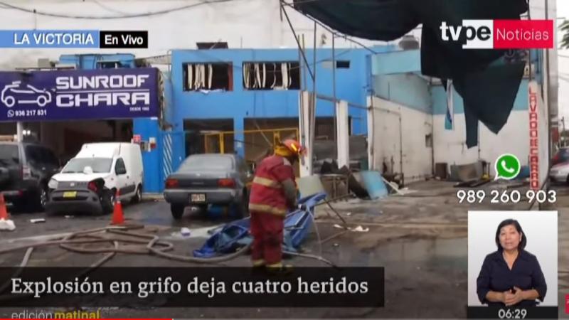 grifo explosión La Victoria heridos 