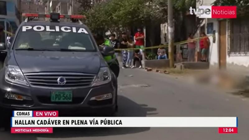 Comas: hallan cadáver de un hombre en la vía pública 