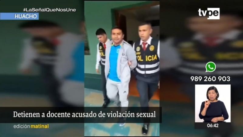 Huacho violación sexual menor de edad docente denunciado