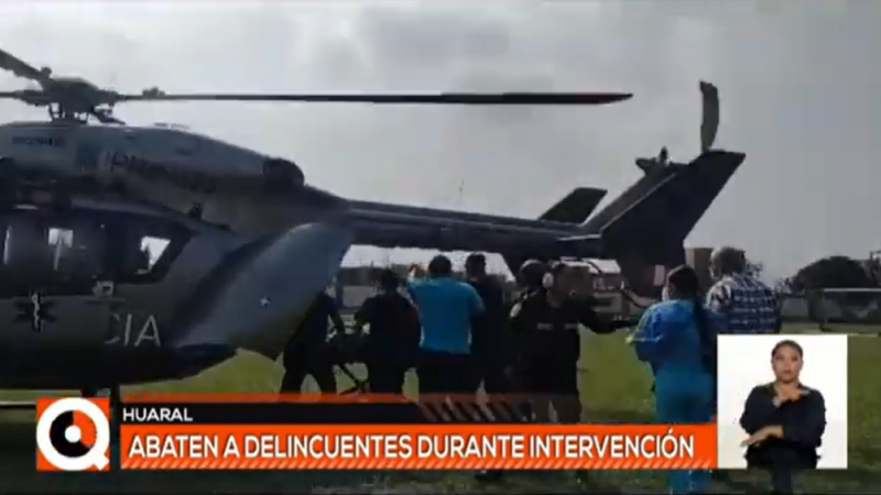 Huaral: un policía herido y dos delincuentes abatidos tras enfrentamiento armado 