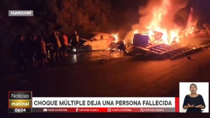 Huarochirí accidente de tránsito