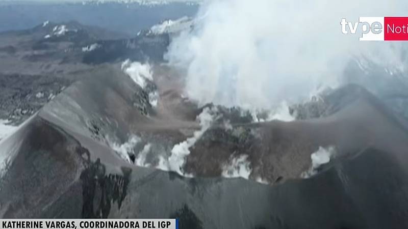 IGP sismo erupción volcán