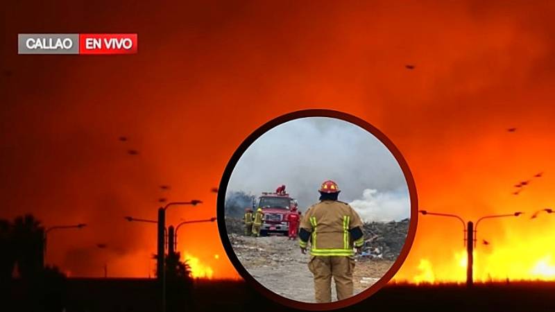 incendio bomberos base naval del callao