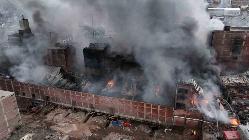 incendio en Barrios Altos