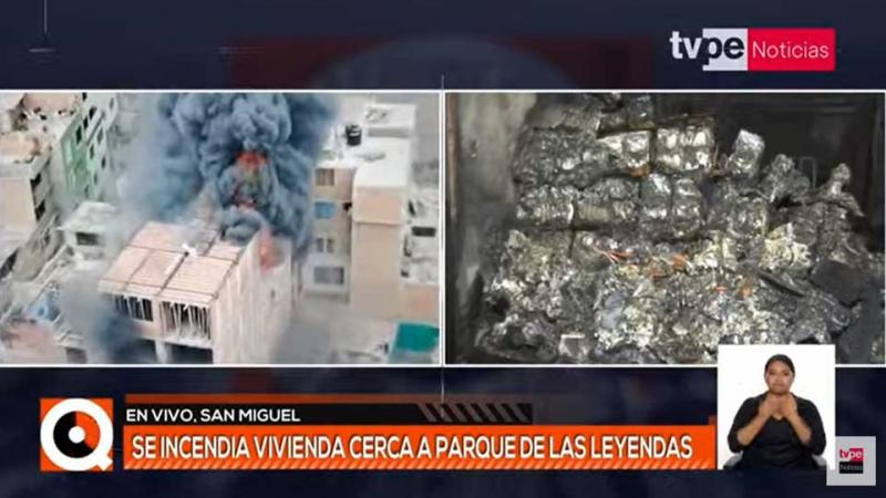 San Miguel: incendio afectó vivienda de cinco pisos cerca al Parque de las Leyendas