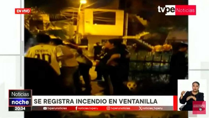Ventanilla: incendio en asentamiento humano Mi Perú