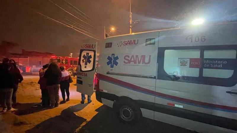 incendio Villa María del Triunfo bomberos