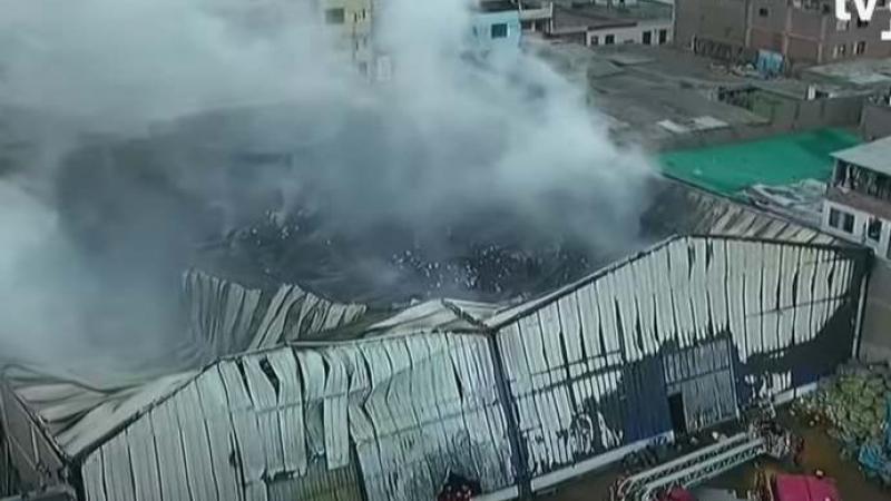 incendio  en Barrios Altos