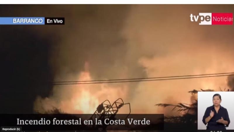 Costa Verde Incendio Forestal 