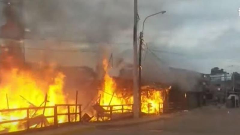 incendio en Pucallpa Maya de Brito