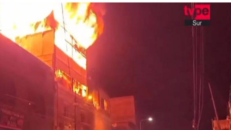 Incendio en Arequipa