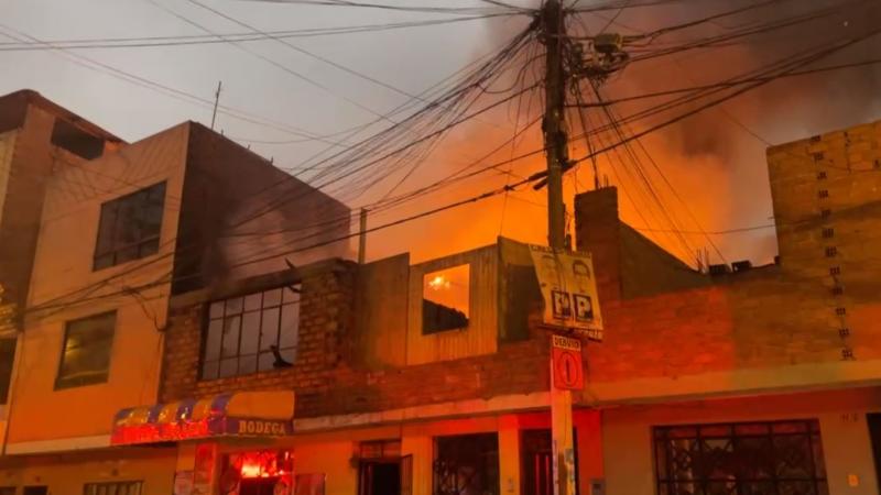 San Martín de Porres: reportan incendio de grandes proporciones en una vivienda