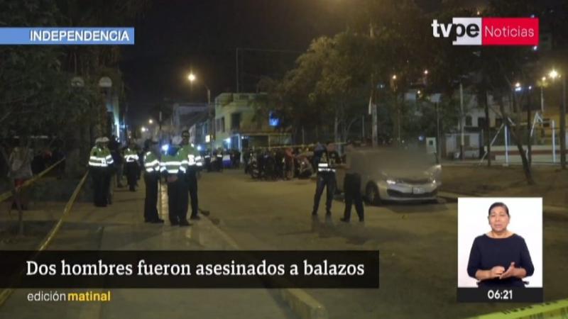 Independencia asesinato sicarios