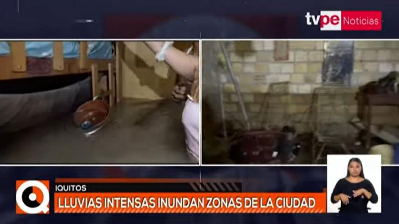 Iquitos: lluvias intensas inundan zonas de la ciudad