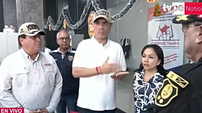 Presidente José Jerí cámaras de videovigilancia en Piura.