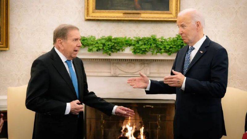 Joe Biden recibió a Edmundo González en la Casa Blanca