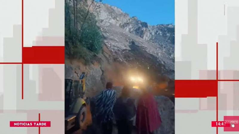La Libertad:  mineros atrapados  deslizamiento 