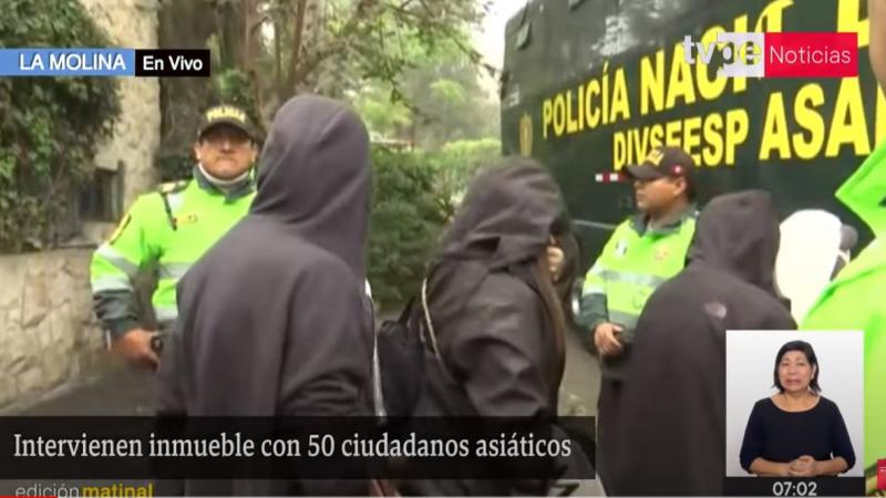 La Molina ciudadanos malayos trata de personas extorsión