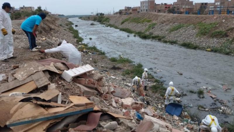 limpieza del río chillón