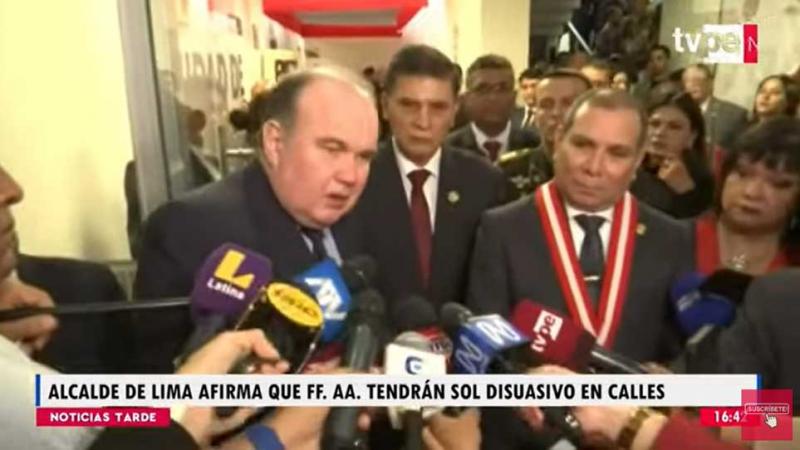 Alcalde de Lima  FF.AA.  San Juan de Lurigancho San Martín de Porres 