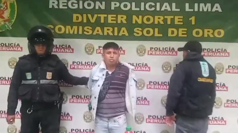 Los Olivos delincuentes robo robo de celulares Policía Nacional serenos