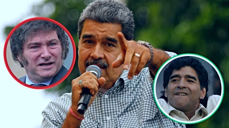 maduro milei nicolás argentina venezuela maradona venezolanos