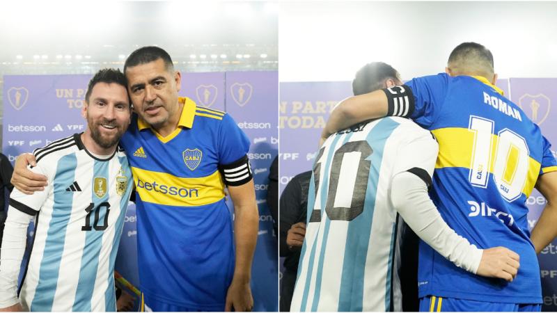 Messi invitado de lujos en fiesta-homenaje a Riquelme