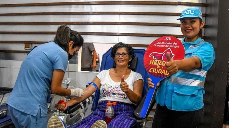 Metropolitano donación de sangre INSNSB ATU