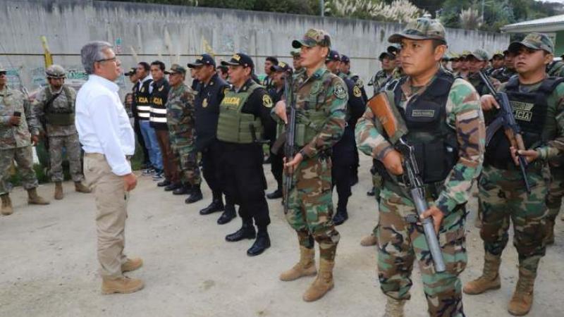 Ministro de Defensa en Pataz 