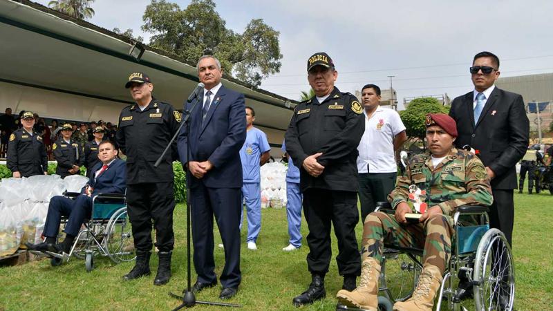 Mininter: reconocen a policías que resultaron con lesiones en recientes protestas