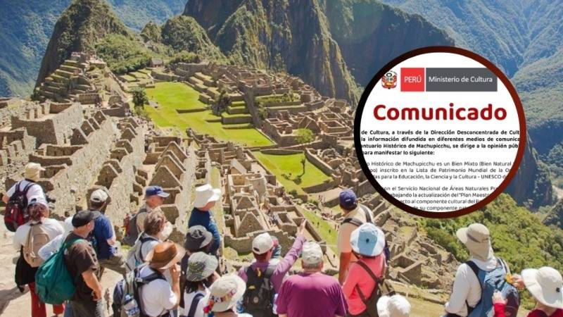Ministerio de Cultura machu Picchu